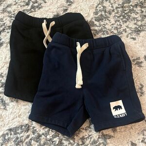 4/$20 🌱 Old Navy Kids' Black and Navy Sweat Shorts
